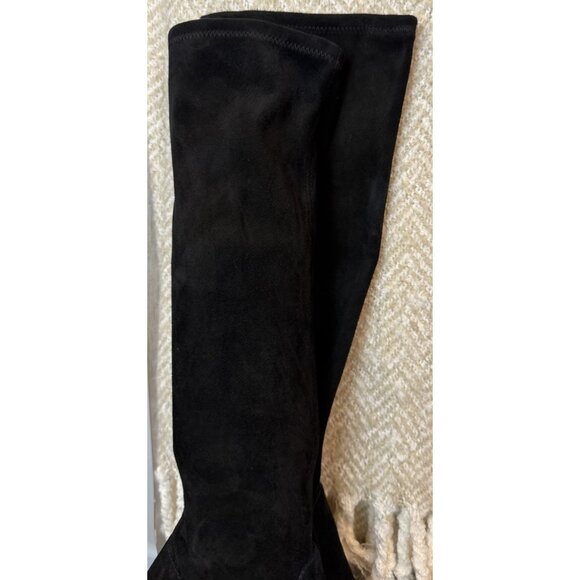 Coach Womens Size 6 B Cece Pointed Toe Black Suede High Heel Boots Style CN159 - Picture 5 of 16